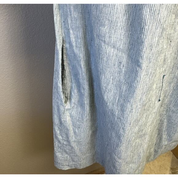 Mirth Hand Made Edition dress Blue White Cotton Stripe Boho Coquette Cottagecore - Picture 6 of 11